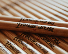 Load image into Gallery viewer, multiple pairs of Joe&#39;s Master Series 5A American Hickory Drumsticks