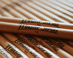 pairs of Joe's Master Series 5A American Hickory Drumsticks